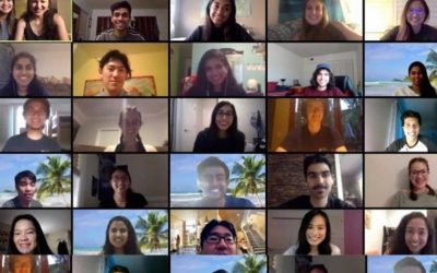 BMES receiving the Commendable Chapter Award for 2019-2020