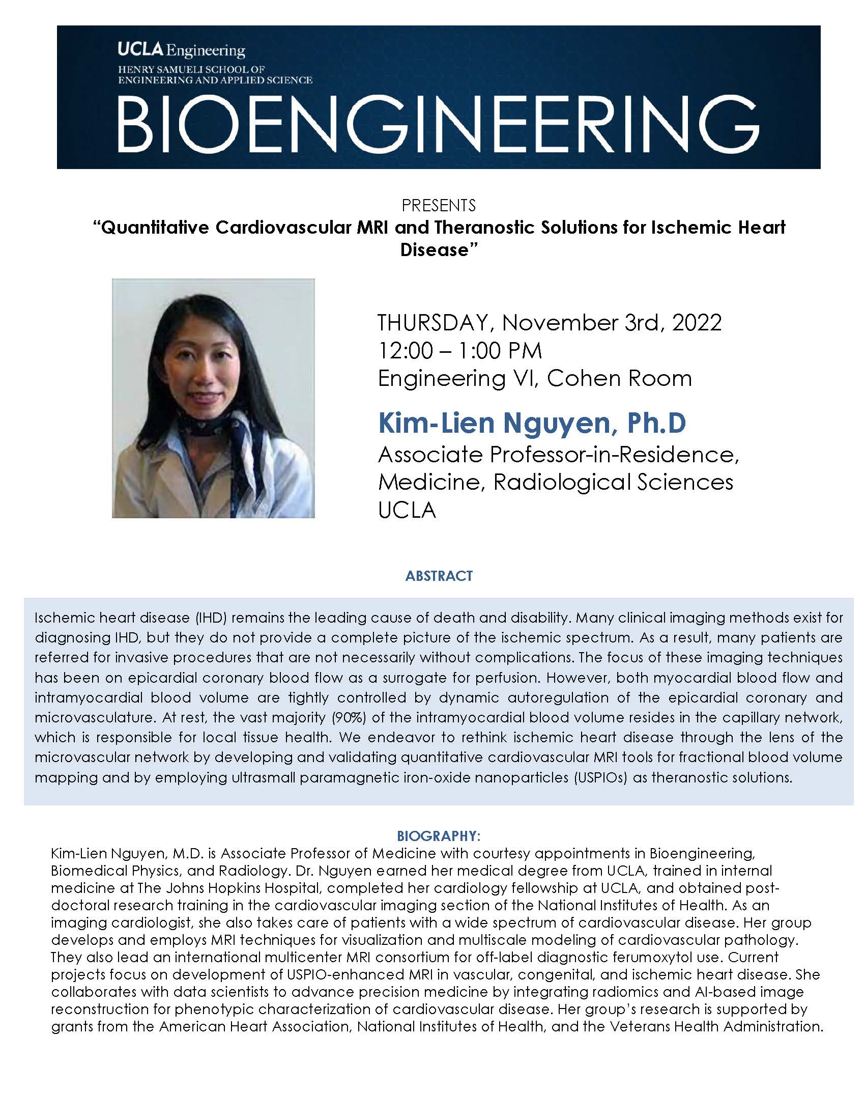 BE 299 Seminar Talk: Kim-Lien Nguyen